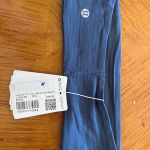 Women's Lululemon Blue License To Train Wide Headband One Size